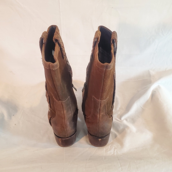 Ugg Women's Size 8 Brown Jaspan Equestrian Riding Brown Leather Suede Boots - Picture 4 of 5